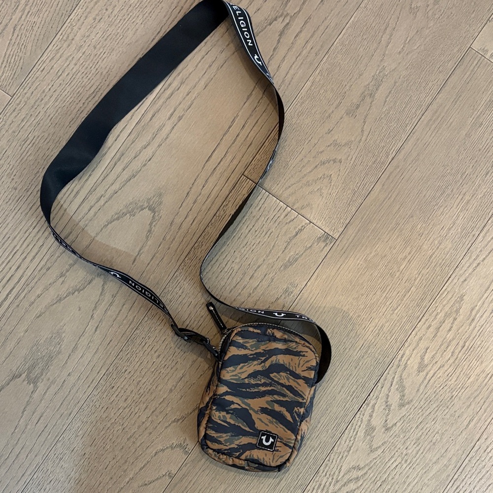 True Religion Tiger Print Phone Bag